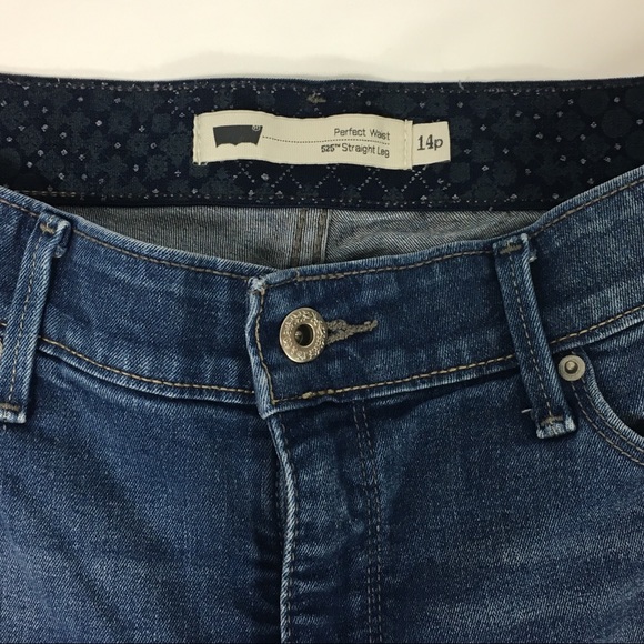 Levi’s 525 Perfect Waist Straight Leg Jeans Sz 14P - Picture 5 of 5